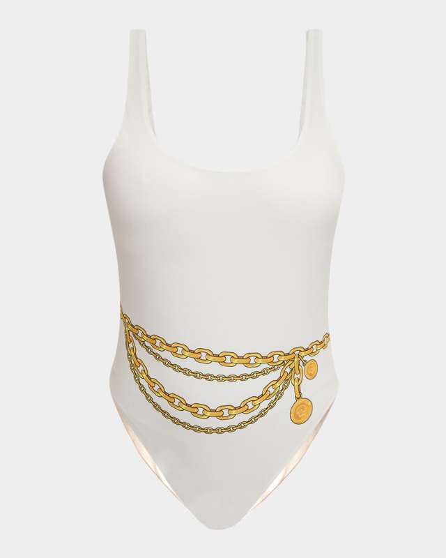 Treasure Print One-Piece Swimsuit